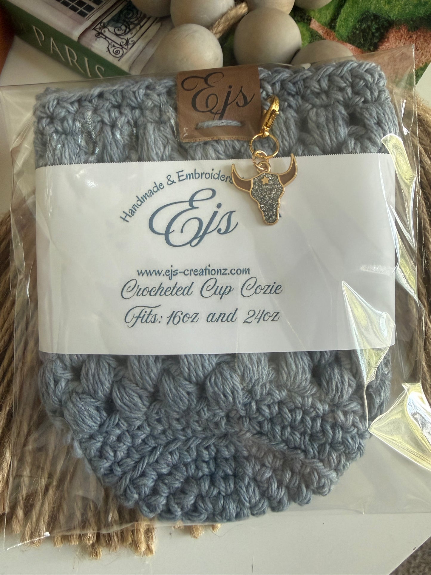 BUBBLE BERRIES CUP SLEEVES~CROCHET