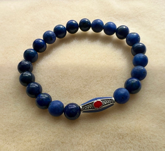 Blue Lapis Lazuli Natural Stone Bracelet