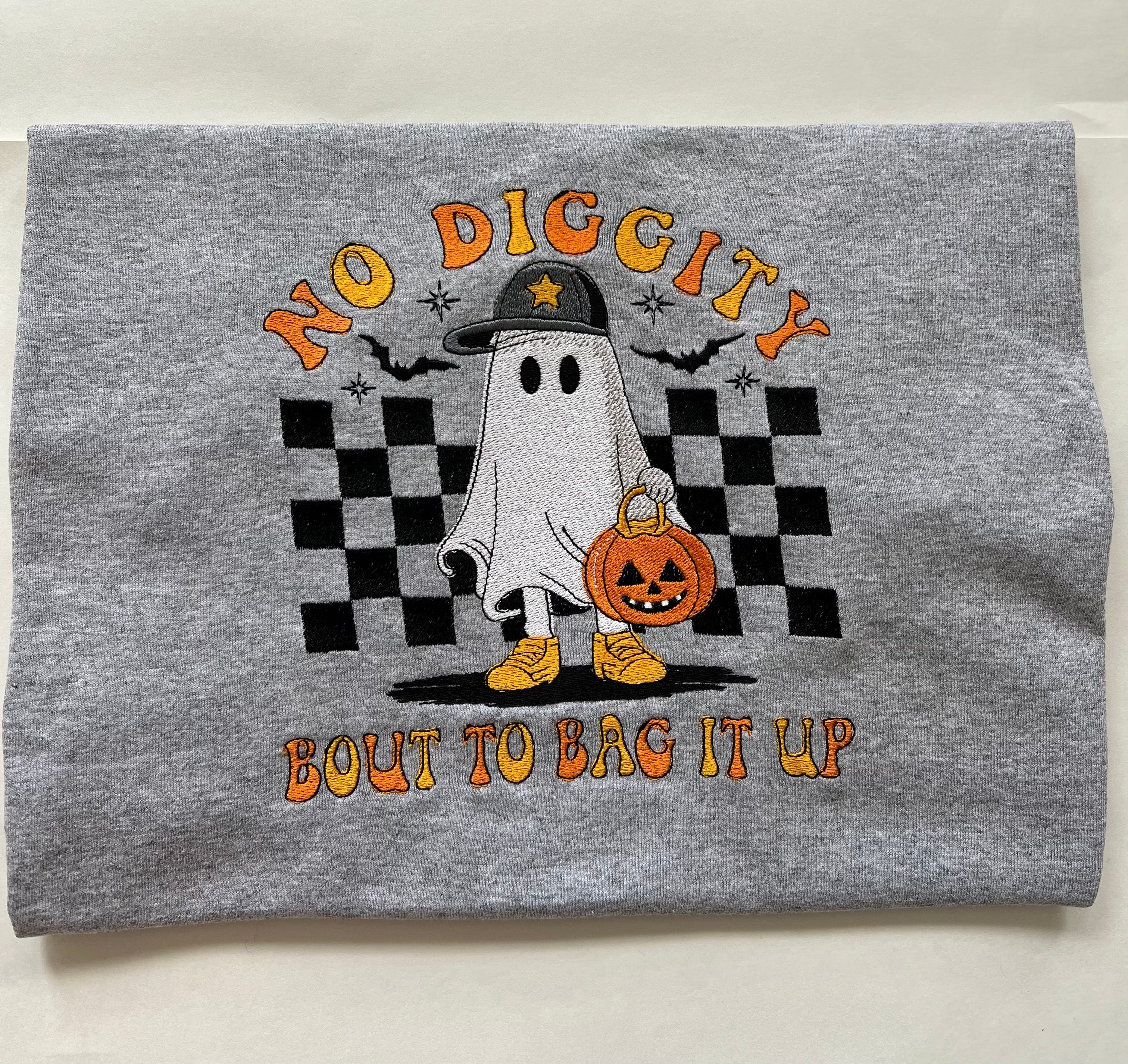No Diggity bout to bag it up~ Embroidered T-Shirt