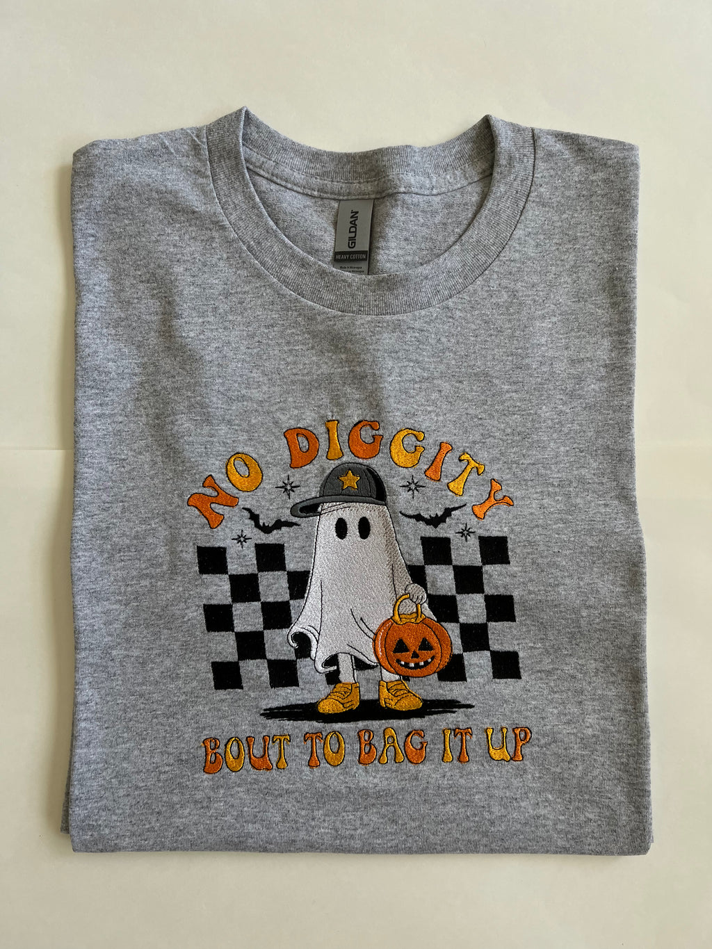 No Diggity bout to bag it up~ Embroidered T-Shirt
