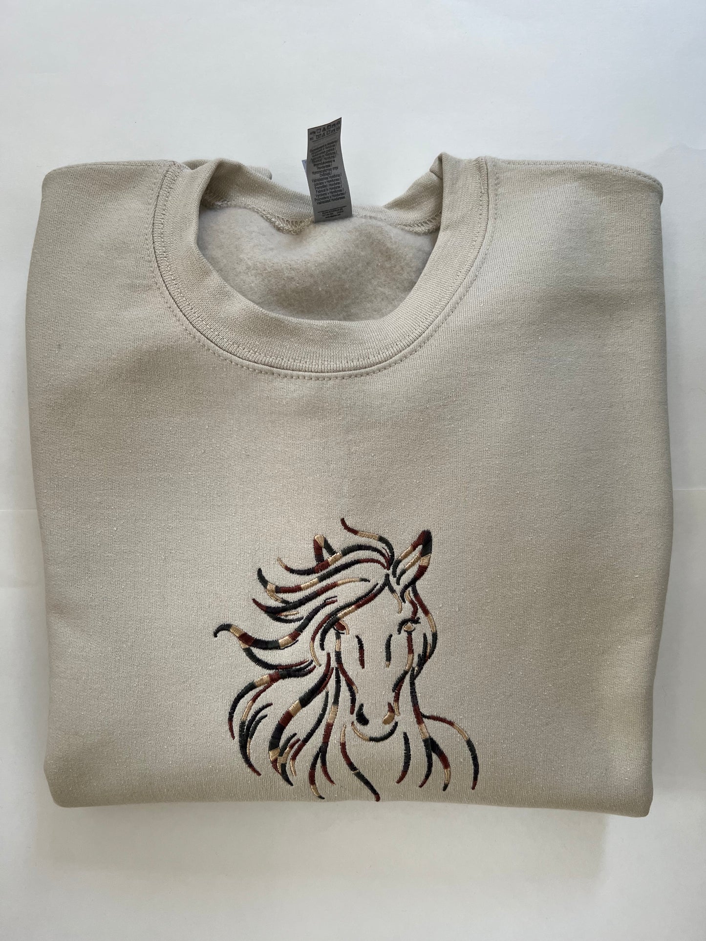 Beautiful & Strong Embroidered Horse