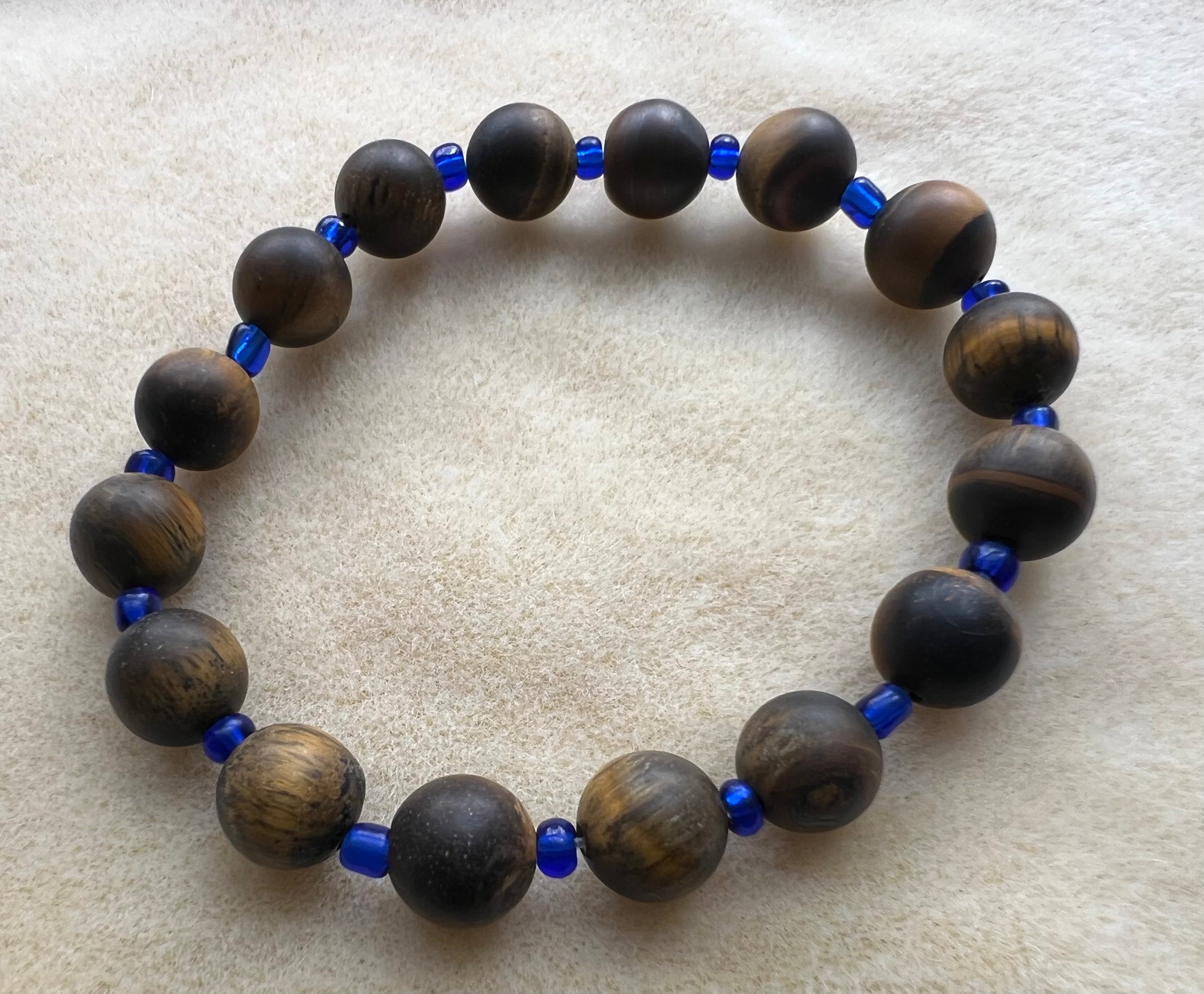 Confidence & Strength~Tiger Eye  Natural Stone Bracelet