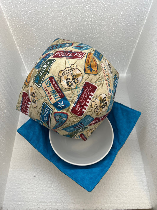 Route 66  Microwavable/Reversible Bowl Cozy